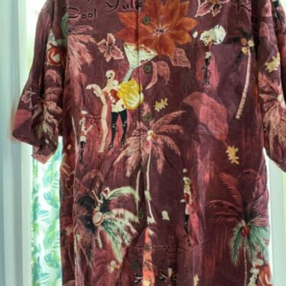 Christmas Tommy Bahama Shirt Size S - Picture 2 of 4